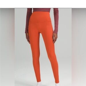 Lululemon orange align leggings 25”